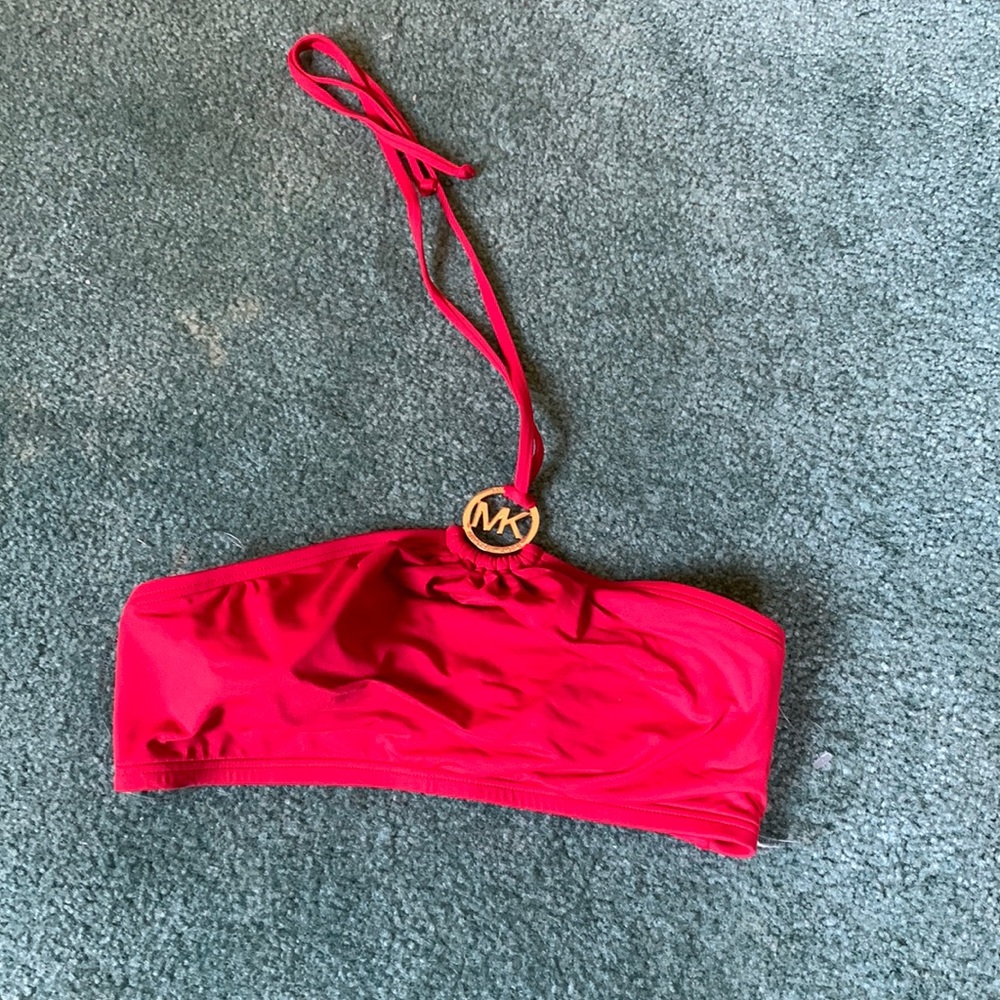 XS Michael Kors red bikini top
